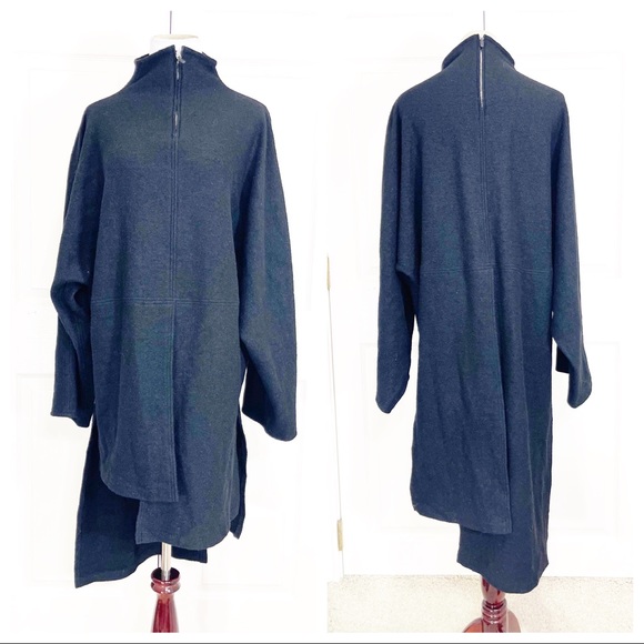 Nehera wool blend Asymetric tunic - Picture 2 of 10